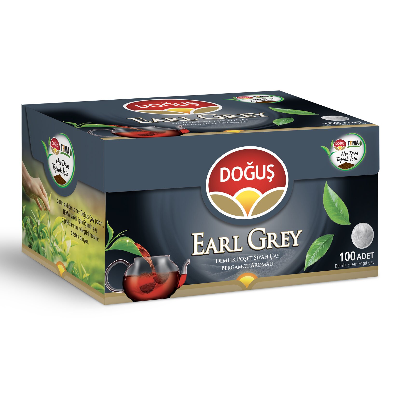 Doğuş Earl Grey Demlik Poşet Çay 100'lü 320 G Doğuş
