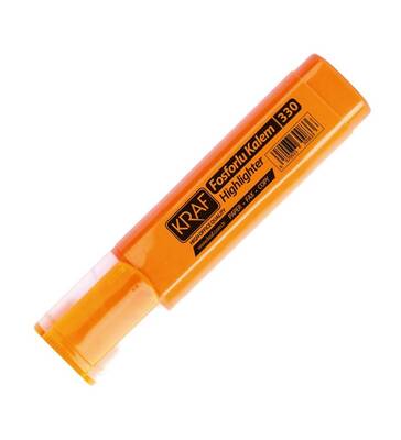 Kraf Fosforlu Kalem 330 Turuncu Kraf