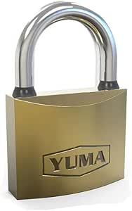 Yuma Sarı Kaplama Döküm Kısa Asma Kilit 32mm