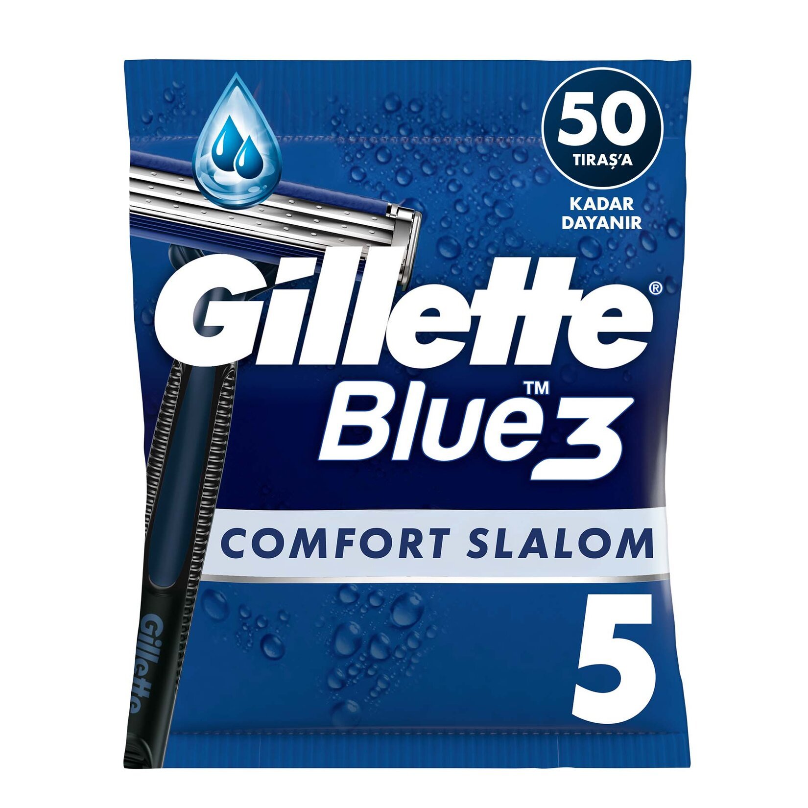 Gilette Blue 3 Comfort Slalom Tıraş Bıçağı 5''li