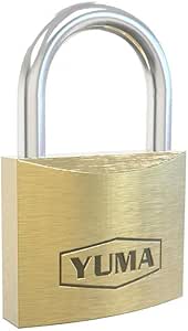 Yuma Türk Malı Pirinç Kısa Asma Kilit 50 mm