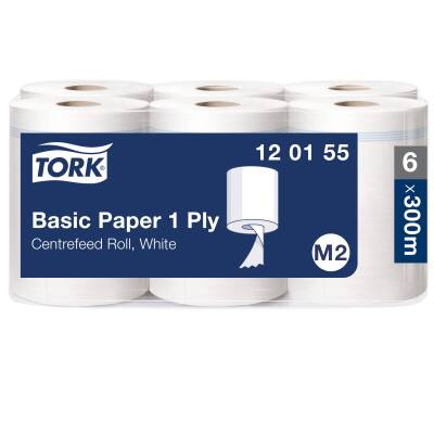 Tork Matic İçten Çekmeli Kağıt Havlu - Tek Katlı - 300 metre - 6`lı Rulo - 20cm Tork