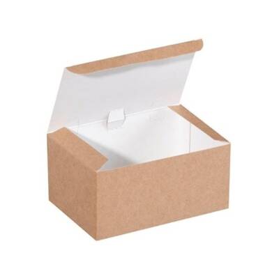 Kraft Karton Nugget Kutusu Küçük 12x8x6 Cm 100 lü