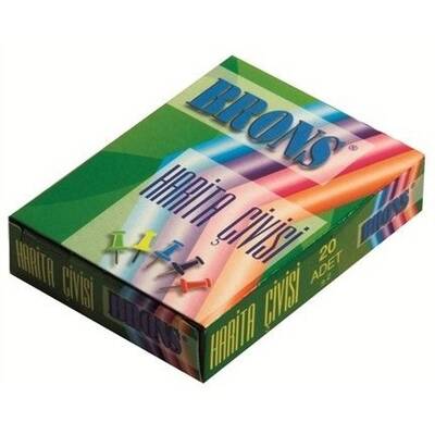 Harita Çivisi Renkli Br-357 1 Kutu