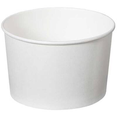 16 oz Beyaz Karton Çorba Kasesi ve kapağı 25 li