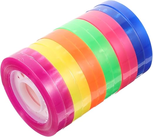 Yapışkan Bant Seti 12 Rulo Renkli Yapışkan Bantlar Scrapbooking Dekoratif