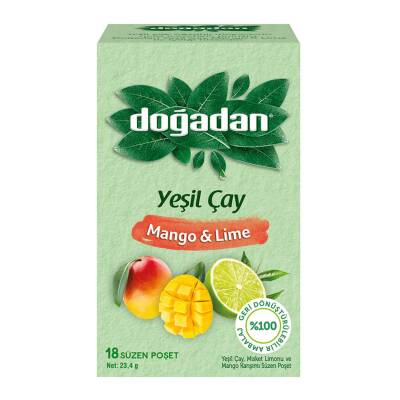 Doğadan Yeşil Çay Mango Lime 18'li Doğadan