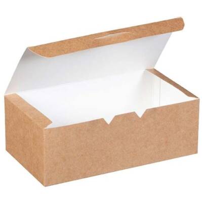 Kraft Karton Nugget Kutusu Büyük 12x22x8 Cm 100 lü