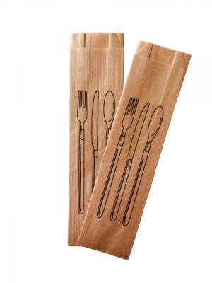 Şamua Kese Çatal Kaşık Poşeti 8x28 cm 10 kg 350 ad