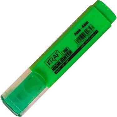Kraf Fosforlu Kalem 330 Yeşil Kraf