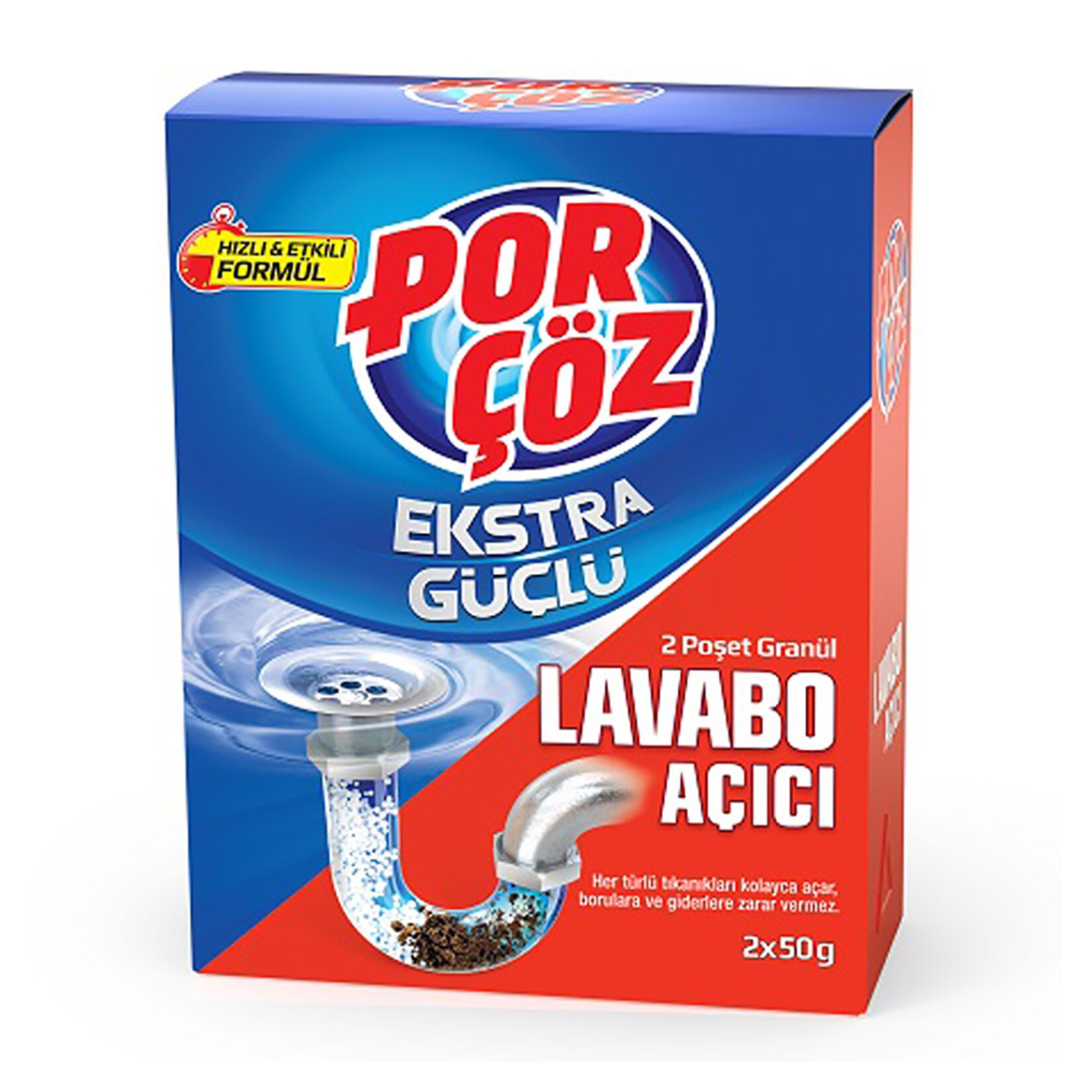 Porçöz Lavabo Açıcı Granül 2x50 G Porçöz