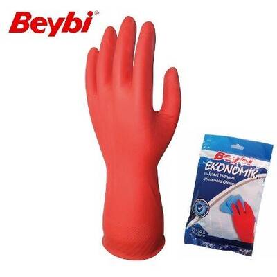 Beybi Bulaşık Eldiveni Kırmızı 7-7,5 No Beybi