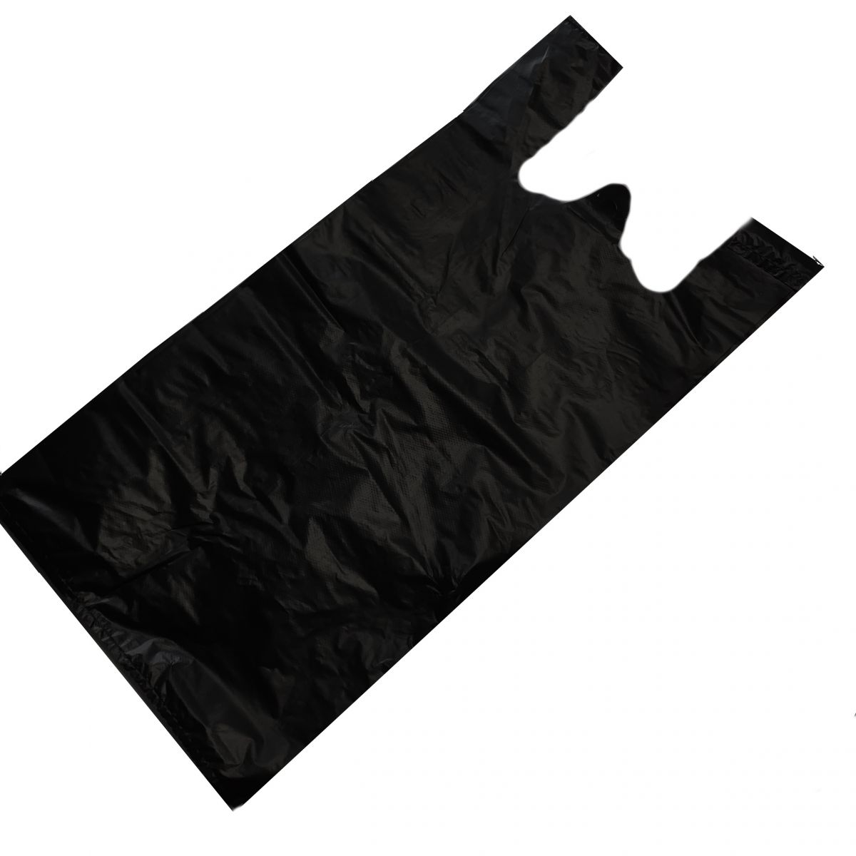 Siyah Hışır Poşet - Atlet Poşet orta boy 30/56 cm 1 kg