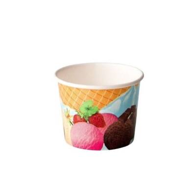 200 Cc Baskılı Dondurma Kasesi 100 lü