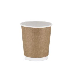 8oz Kraft Double Wall Karton Bardak 50 li