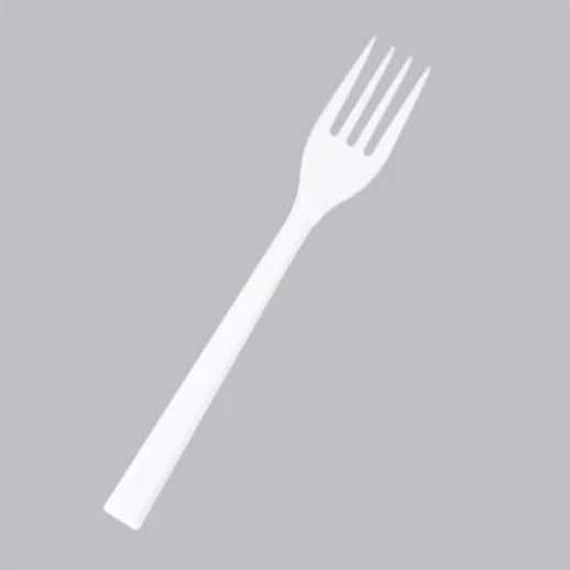 Beyaz Plastik Çatal 10'lu