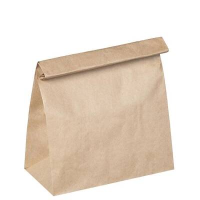 Sapsız Kraft Taşıma Torbası 25x28x14 Cm