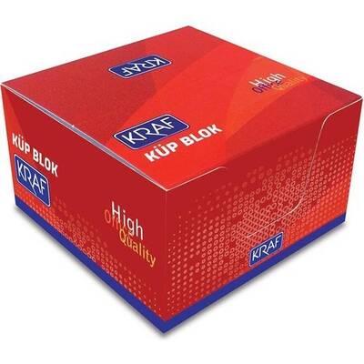 Küp Bloknot Beyaz (8cm x 8cm) Kraf