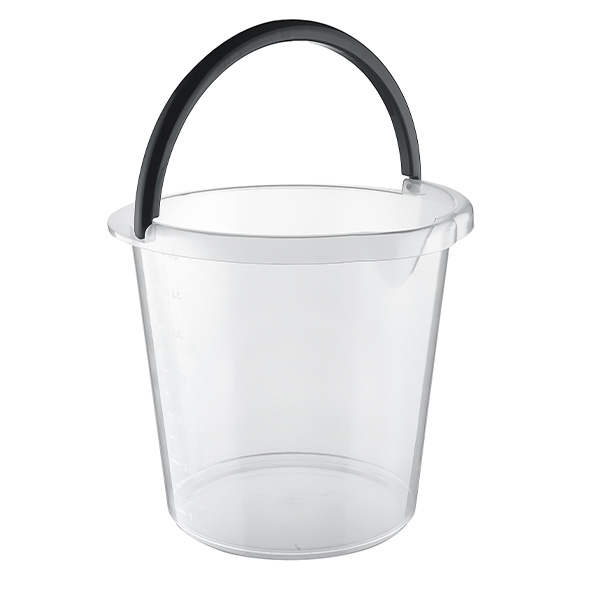 Şeffaf Oluklu Temizlik Kovası 13 lt