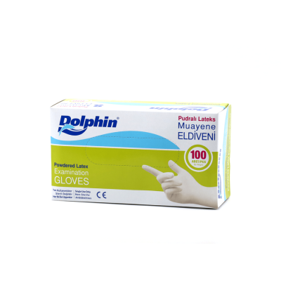 Lateks Muayene Eldiveni Pudralı Küçük (S) 100 lü