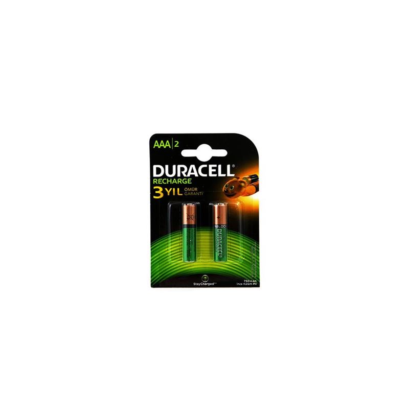 Duracell Şarjlı İnce Pil 750Mah Aaa 2 Li