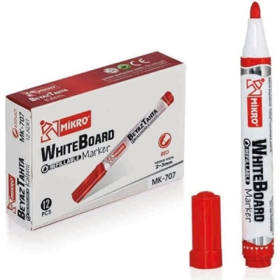 Mikro Beyaz Tahta Kalemi Kırmızı MK-707