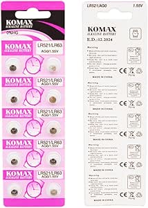 KOMAX AG-0 ALKALİN LR521/379 DÜĞME PİL (10LU PAKET) (5122)