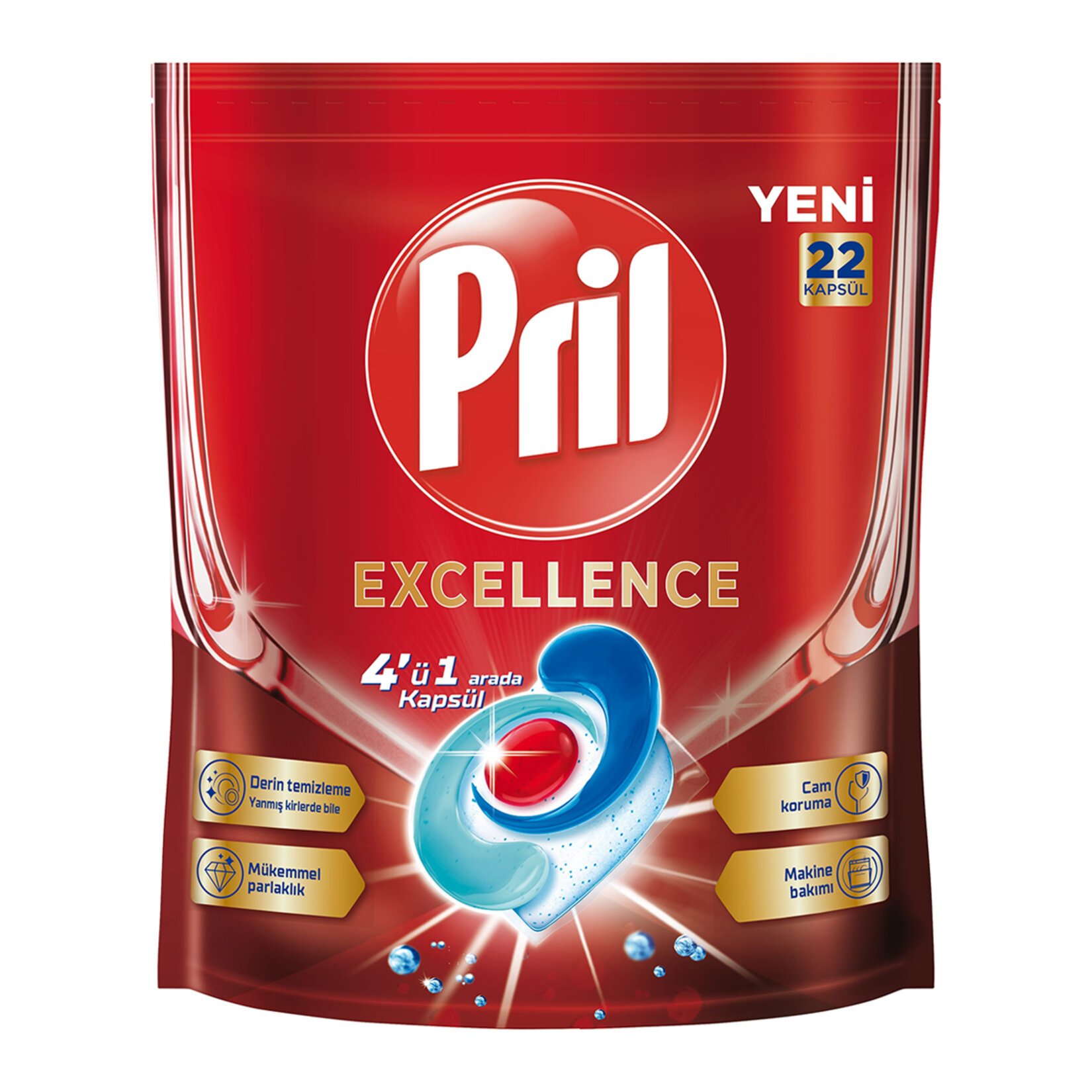 Pril Excellence Bulaşık Kapsülü 22'li 398,2 G