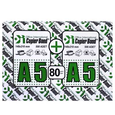 Vege Copier Bond A5 Fotokopi Kağıdı 80 gr 1 Koli - 5 Paket - 5000 Sayfa