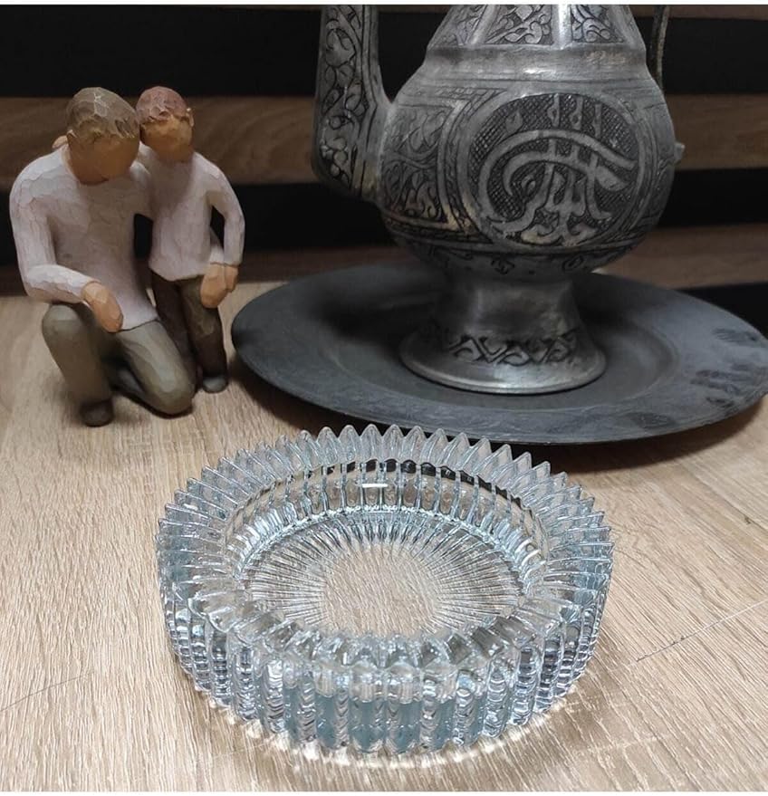 Kristal Lüks Cam Küllük 14cm Şeffaf Şeffaf