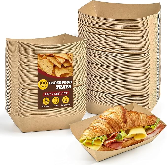 LATERN 100 adet Kraft kağıt kutu