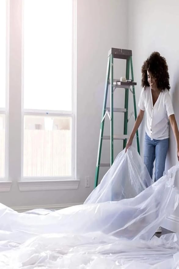 Boya ve Badana İçin Koruma Koruyucu Naylon, Dayanıklı ve Geniş Kapsamlı Kaplama (10 M2)