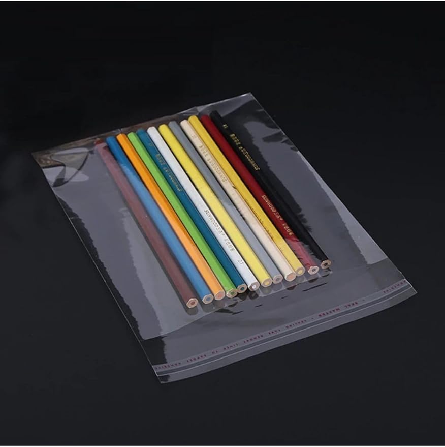 Şeffaf Bantlı (20x30 cm) Parlak Jelatin Poşet (100 adet) - Şeffaf Hediye Poşeti