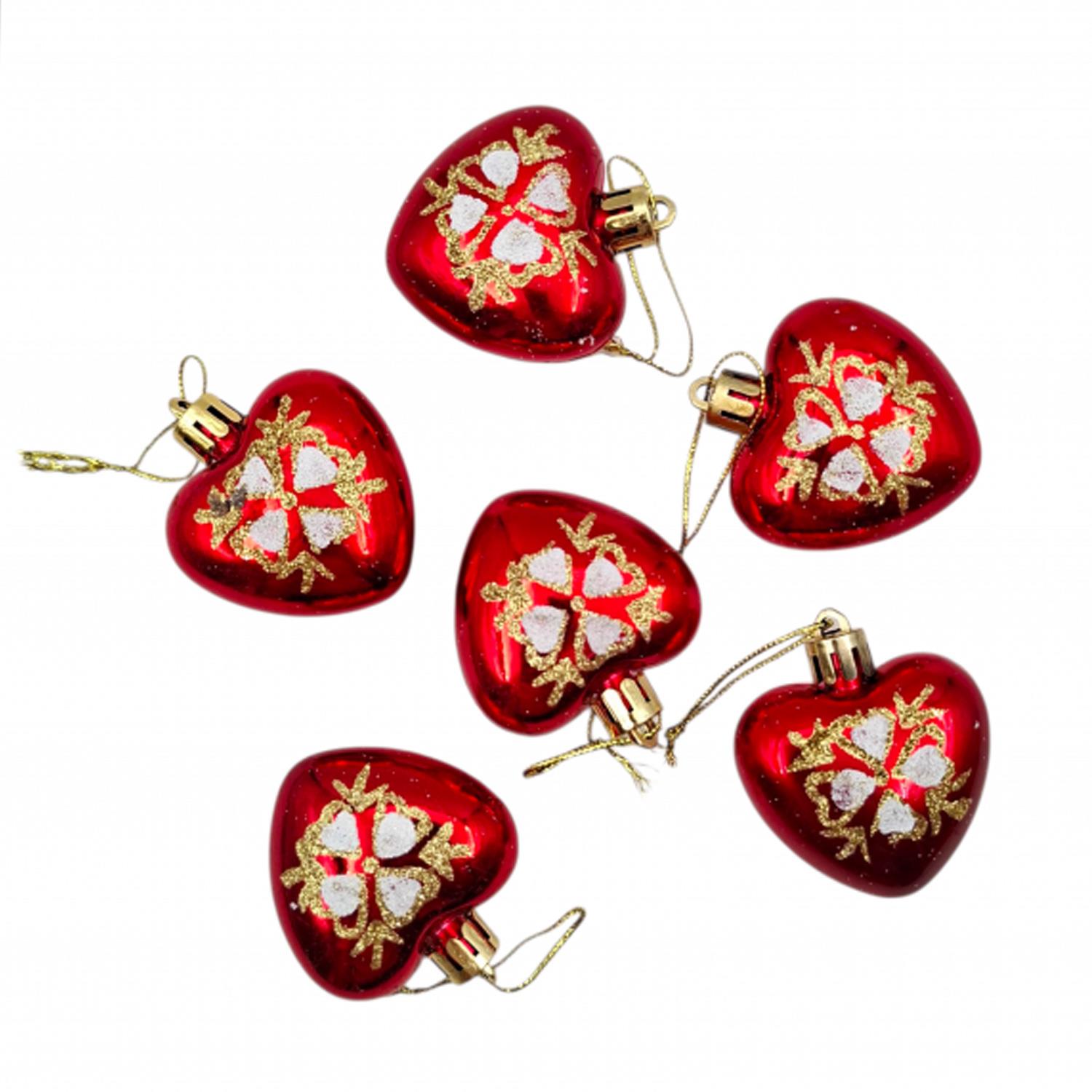 Asılabilir Yılbaşı Yeniyıl Ağacı Süsü Kalp Christmas New Year Ornaments